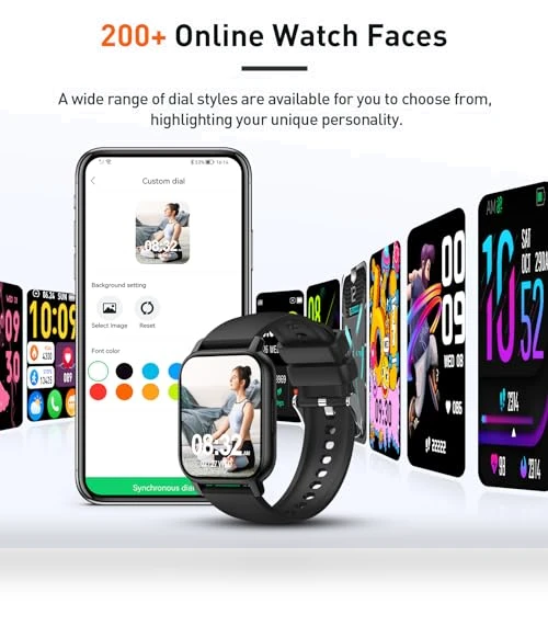 1.95" Smartwatch with Bluetooth Calls, 110+ Sports Modes, Heart Rate Monitor — Smartwatches, Cillso