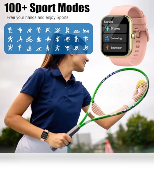 1.96" Fitness Tracker Smartwatch with Heart Rate Monitor — Smartwatches, Coucur