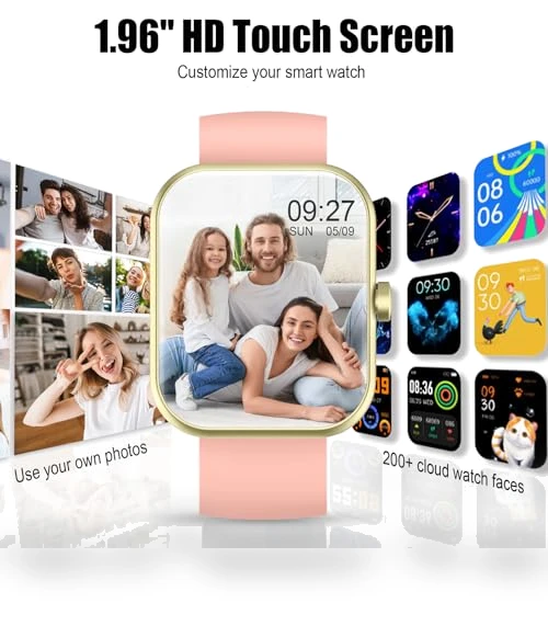 1.96" Fitness Tracker Smartwatch with Heart Rate Monitor — Smartwatches, Coucur