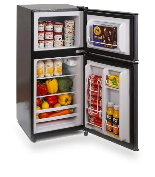 2.8 Cu.Ft Fridge with Freezer, 7 Settings Temperature Adjustable, Low Noise — Mini Fridges, BODIOO