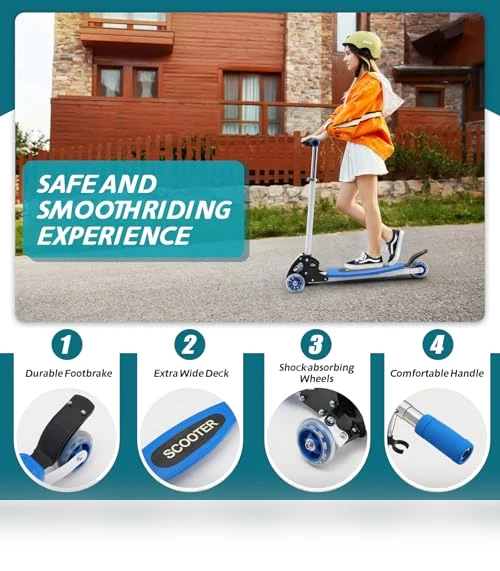 3 Wheel Kick Scooter for Kids Ages 8-12 — Electric Vehicles, CALCHELE
