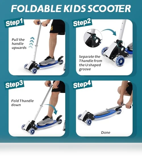 3 Wheel Kick Scooter for Kids Ages 8-12 — Electric Vehicles, CALCHELE