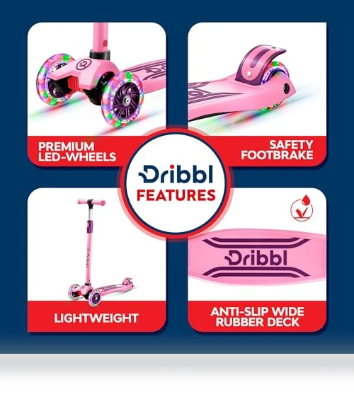 3-Wheel Kids Scooter with Lean-to-Steer Technology — Electric Vehicles, Dribbl