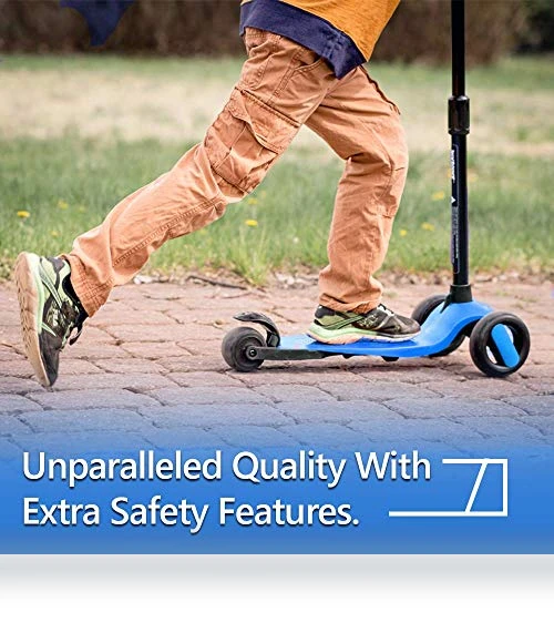 3 Wheel Scooter for Kids with Adjustable Handlebar - Perfect for Toddlers Ages 3-10 — Balance Bikes, New Bounce
