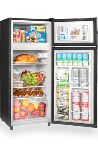 4.5 Cu.Ft Double Door Mini Refrigerator with Freezer — Mini Fridges, Tehanld