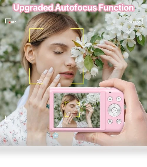 4K Vlogging Camera with Autofocus 48MP UHD, 16X Digital Zoom, Anti-Shake — Compact Digital Cameras, FJFJOPK