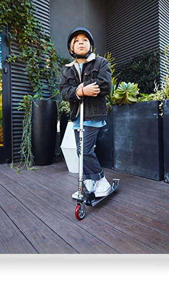 A2 Kick Scooter for Kids – Foldable, Lightweight with Front Suspension — Push Scooters, Razor