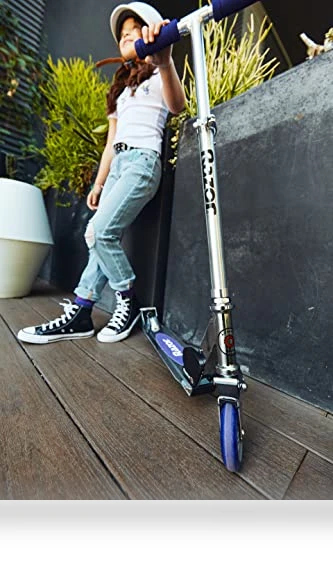 A2 Kick Scooter for Kids – Foldable, Lightweight with Front Suspension — Push Scooters, Razor
