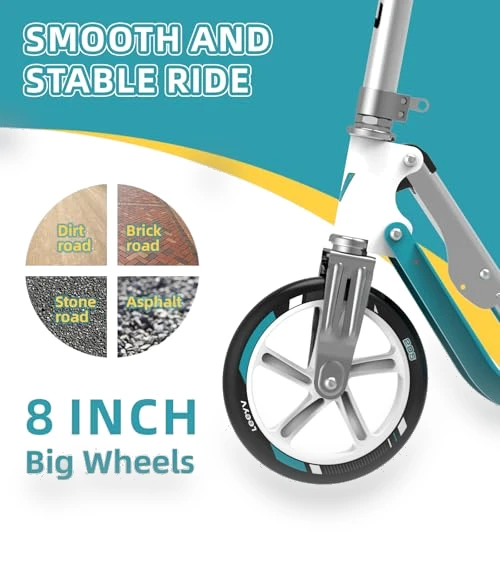 Adjustable Height Foldable Scooter for Kids and Adults — Push Scooters, LEEYV