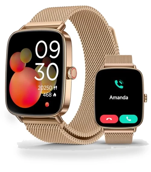 AI Voice Smartwatch for Women with Heart Rate Monitor, IP68 Waterproof — Smartwatches, SOUYIE