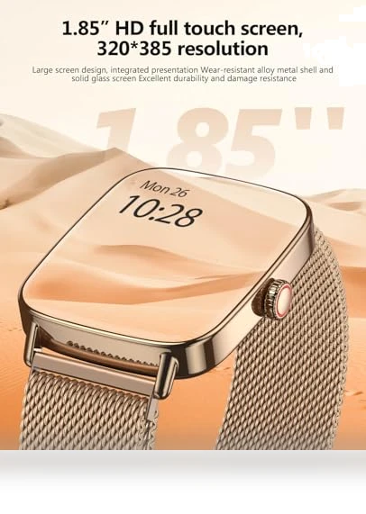 AI Voice Smartwatch for Women with Heart Rate Monitor, IP68 Waterproof — Smartwatches, SOUYIE