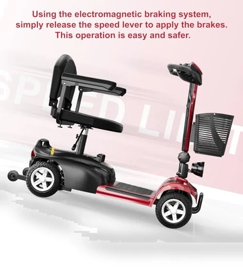 All-Terrain 4-Wheel Mobility Scooter with Electromagnetic Braking System — Mobility Scooters, Spacewalk