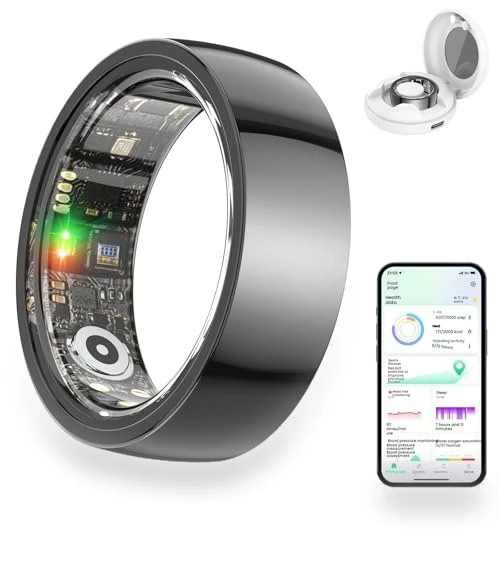 Ceramic Smart Health Ring with Sleep Tracker, Step Tracker, Heart Rate Monitoring — Smart Rings, Shenzhen Xinzhiyan Technology Co., Ltd.