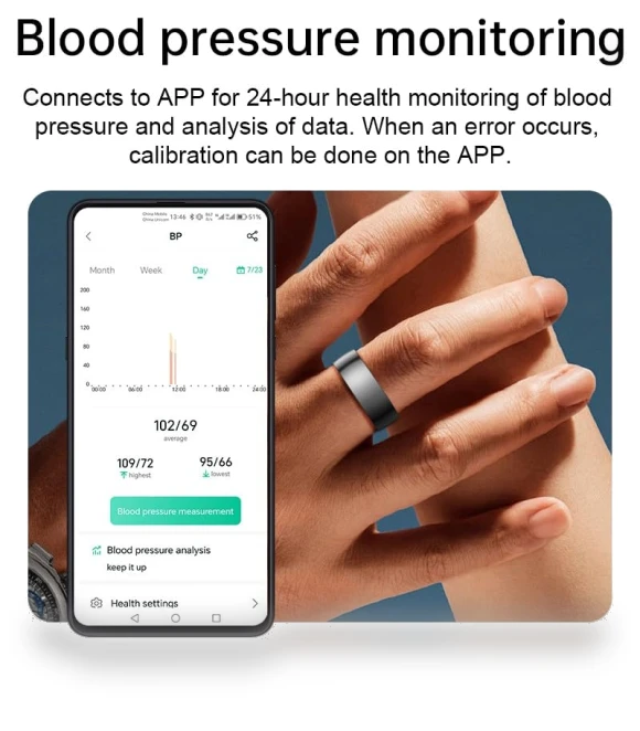 Ceramic Smart Ring with Fitness Tracker, Sleep & Heart Rate Monitor — Smart Rings, UXOXU