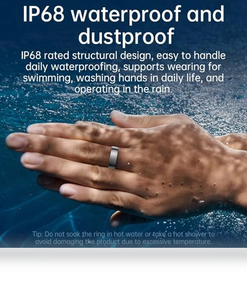 Ceramic Smart Ring with Fitness Tracker, Sleep & Heart Rate Monitor — Smart Rings, UXOXU