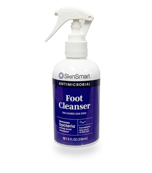 Daily Foot Cleanser Spray for At-Risk Feet, 8 ounce — Hand Wash, SkinSmart