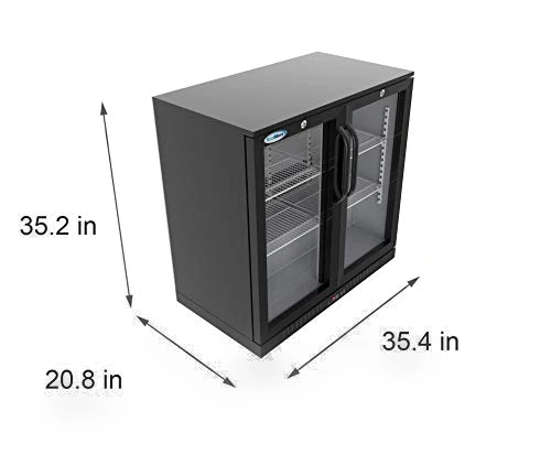 Double Door Refrigerator, Black, 7.4 Cubic Feet — Cooling Solutions, KoolMore
