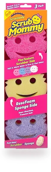 Dual-Sided Kitchen Sponges - Non-Scratch Cleaning Sponges for Dishes, Bathroom & Multi-Surface — Sponges, Scrub Daddy