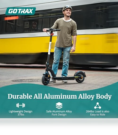 Electric Scooter for Adults, 500-650W Motor, 10-11" Tires, 25-45 Miles Range, 20-38MPH Speed, Foldable — Electric Vehicles, Gotrax