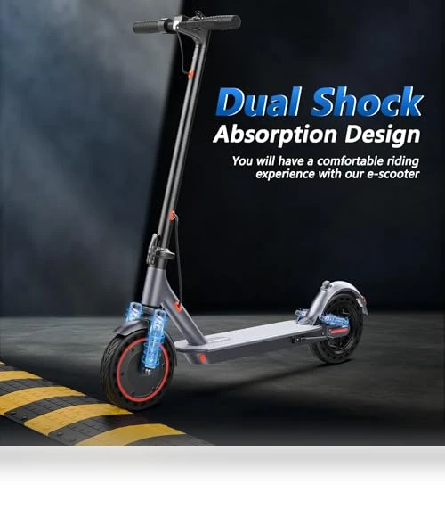 Electric Scooter for Adults with Dual Suspension and APP Control — Electric Vehicles, MAXSHOT