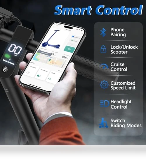 Electric Scooter for Adults with Dual Suspension and APP Control — Electric Vehicles, MAXSHOT
