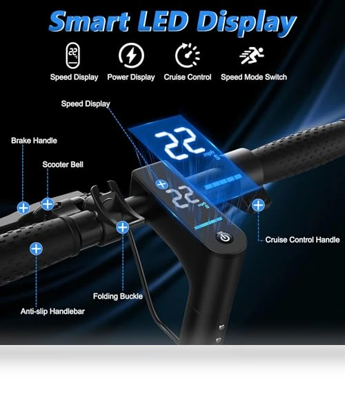 Electric Scooter for Adults with Dual Suspension and APP Control — Electric Vehicles, MAXSHOT