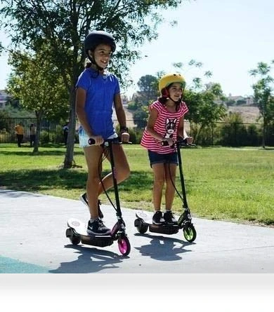 Electric Scooter for Kids 8+ with Hub Motor, Push-Button Throttle — Electric Vehicles, Razor