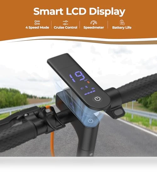 Electric Scooter with 350W Motor, 21 Miles Range, 19 Mph Top Speed — Push Scooters, VOLPAM