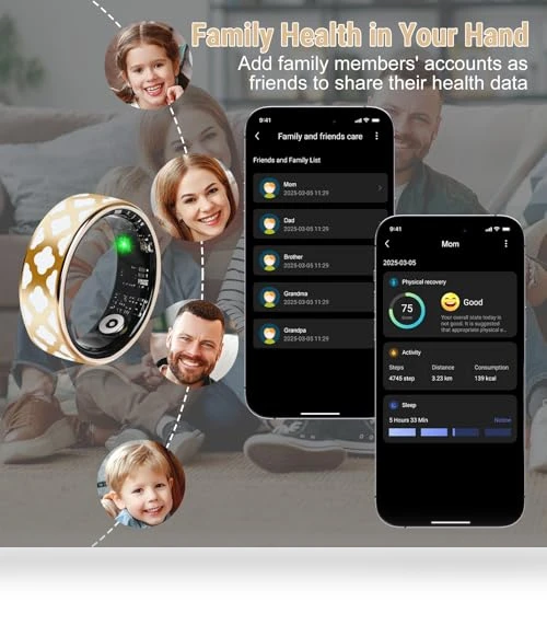 Fitness Monitor Sleep Tracker Smart Ring — Smartwatches, Ysyess