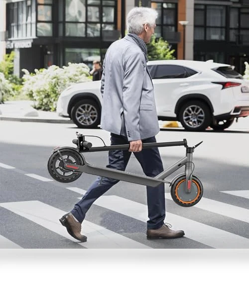 Folding Electric Scooter for Adults, 350W Motor, 8.5" Solid Tires, 19MPH, 21Mile Range — Electric Vehicles, sigravy