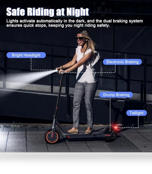 Folding Electric Scooter for Adults, 350W Motor, 8.5" Solid Tires, 19MPH, 21Mile Range — Electric Vehicles, sigravy
