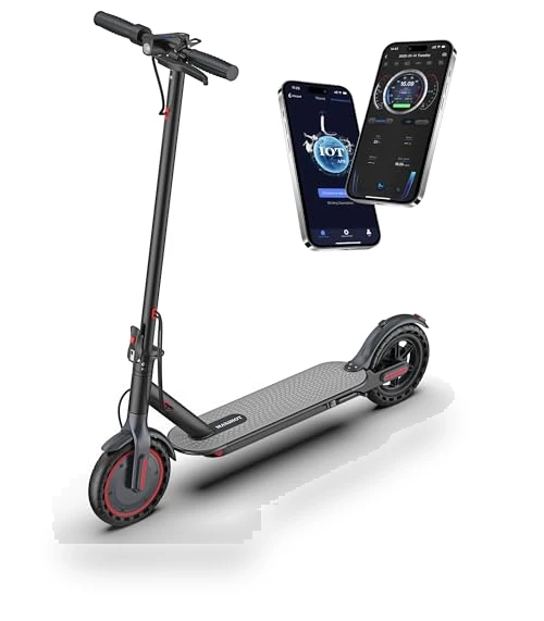 Folding Electric Scooter for Adults and Teens with Dual Braking and Suspension — Push Scooters, MAXSHOT