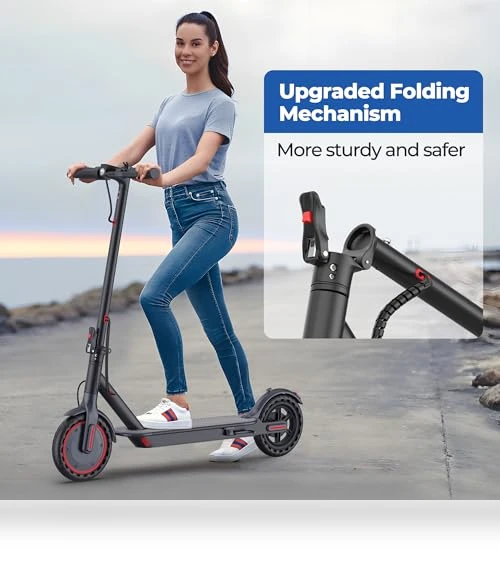 Folding Electric Scooter for Adults and Teens with Dual Braking and Suspension — Push Scooters, MAXSHOT