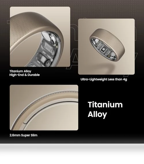 Helio Smart Ring Health Tracker, Fitness & Sleep Monitor — Health & Fitness, Amazfit
