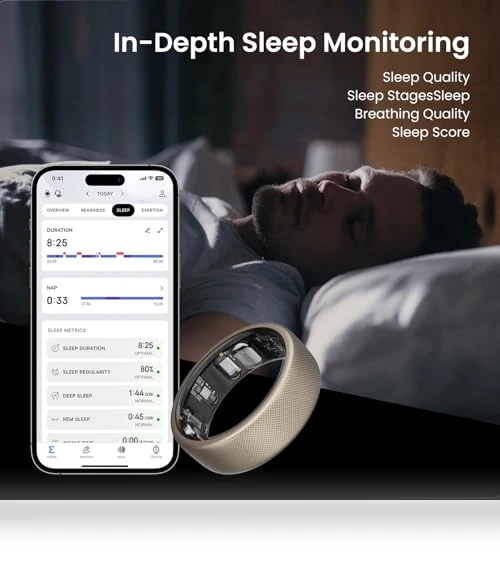 Helio Smart Ring Health Tracker, Fitness & Sleep Monitor — Health & Fitness, Amazfit
