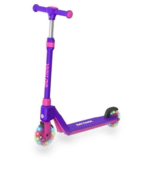 Kick Scooter for Kids with LED Lighted Wheels, Adjustable Handlebars — Electric Vehicles, Gotrax