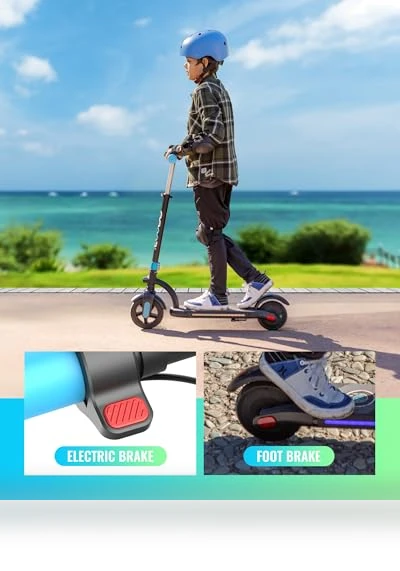 Kids Electric Scooter with LED Display and Adjustable Speed — Electric Vehicles, Gyroor