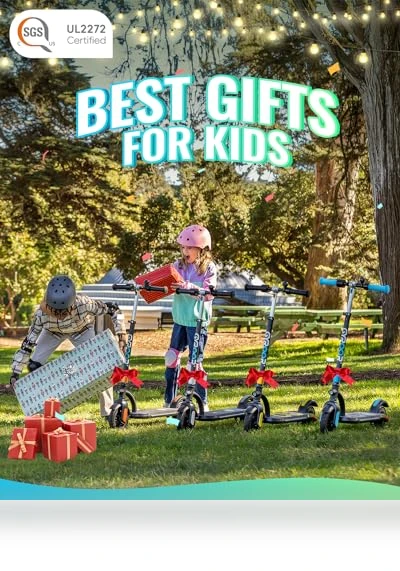 Kids Electric Scooter with LED Display and Adjustable Speed — Electric Vehicles, Gyroor
