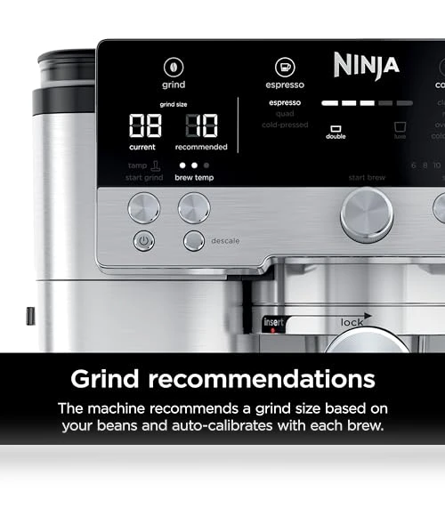 Luxe Café Premier Series Espresso Machine with Integrated Grinder and Frother — Coffee & Espresso Combos, Ninja