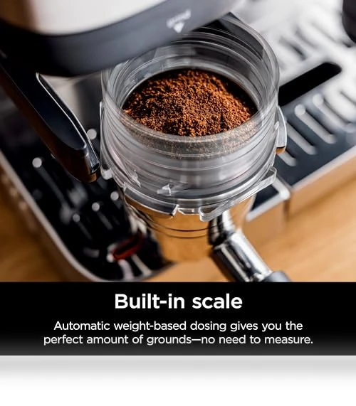 Luxe Café Premier Series Espresso Machine with Integrated Grinder and Frother — Coffee & Espresso Combos, Ninja