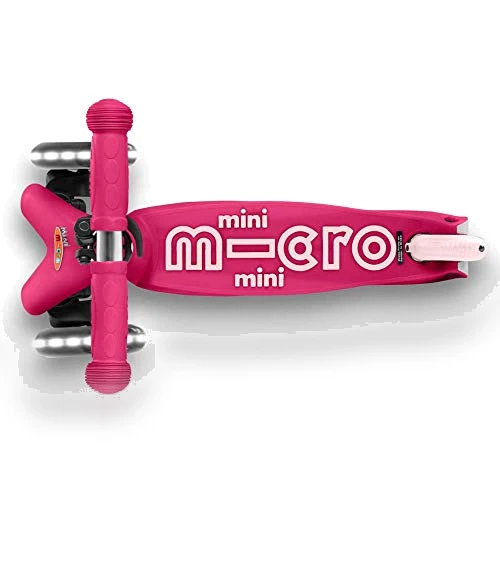 Mini Deluxe LED Three-Wheeled Lean-to-Steer Scooter — Balance Bikes, Micro