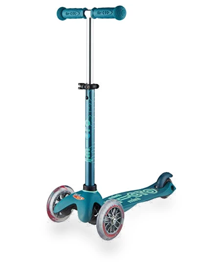 Mini Deluxe Three Wheeled Lean-to-Steer Scooter for Kids — Balance Bikes, Micro