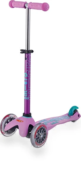 Mini Deluxe Three Wheeled Lean-to-Steer Scooter — Balance Bikes, Micro