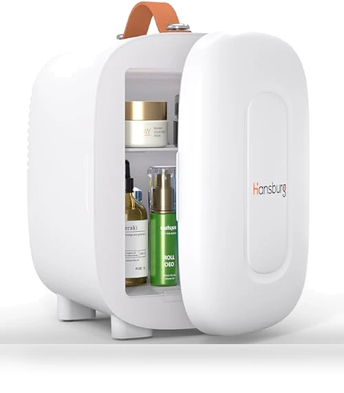 Mini Fridge for Bedroom Skincare Cooler & Warmer Portable Small Refrigerator — Mini Fridges, Hansburg