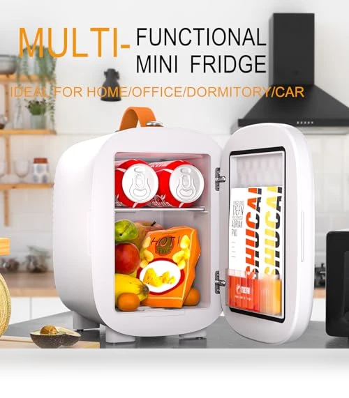 Mini Fridge for Bedroom Skincare Cooler & Warmer Portable Small Refrigerator — Mini Fridges, Hansburg