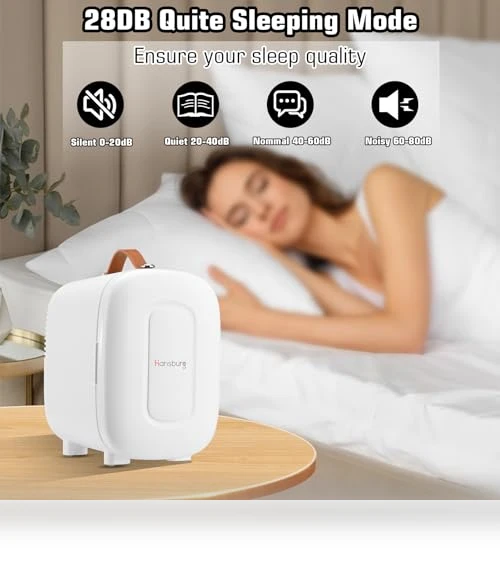 Mini Fridge for Bedroom Skincare Cooler & Warmer Portable Small Refrigerator — Mini Fridges, Hansburg