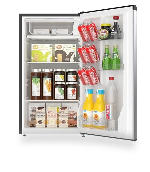 Mini Refrigerator with Freezer Compartment, 3.2 Cubic Feet, Adjustable Thermostat, Reversible Door — Mini Fridges, ARCTIC CHEF