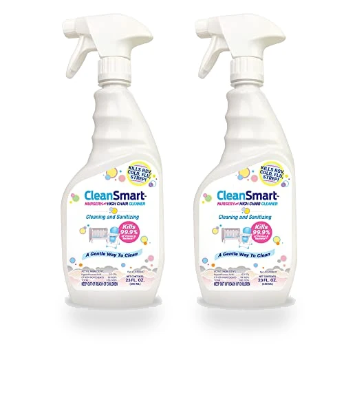 Nursery & High Chair Cleaner, Hypochlorous Disinfectant, Pack of 2 — Disinfectants, CleanSmart
