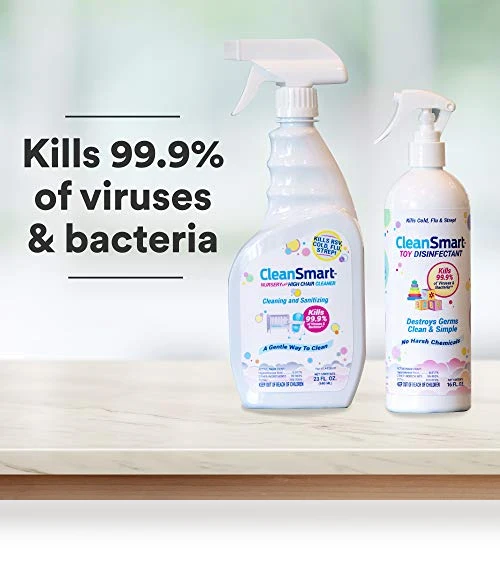 Nursery & High Chair Cleaner, Hypochlorous Disinfectant, Pack of 2 — Disinfectants, CleanSmart