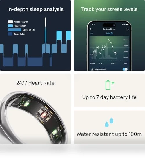 Oura Ring Gen3 Heritage - Smart Ring with Sleep Tracking — Smart Rings, Oura